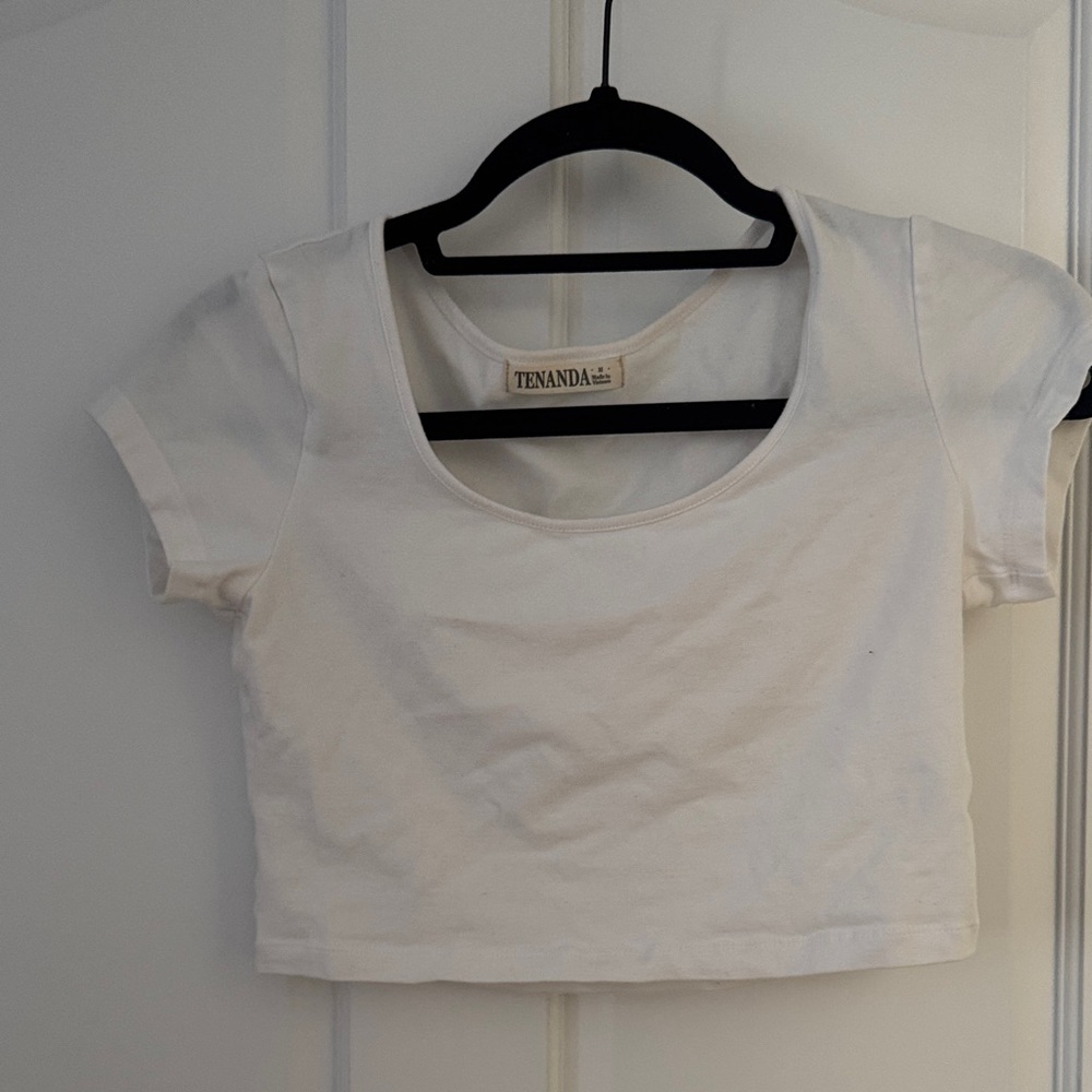 White Women's Crop Top